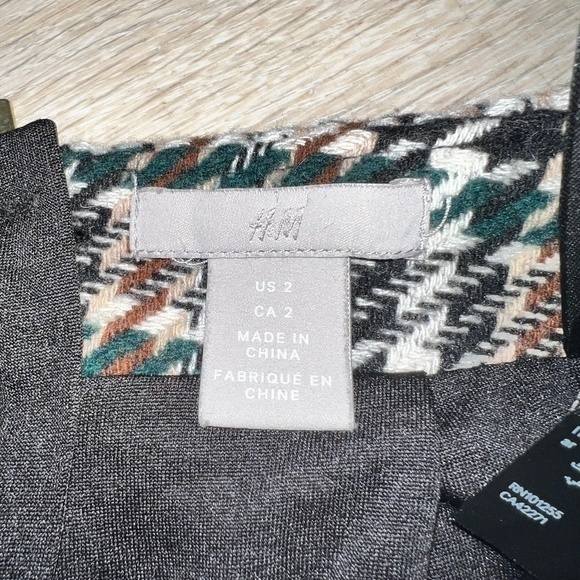 h&m wool brown‎ skirt - Picture 2 of 3